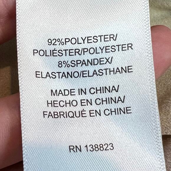 Shyanne Cropped Fringe Tank Size XL Western Cowgirl Metallic Taupe Rose Gold - Picture 6 of 8